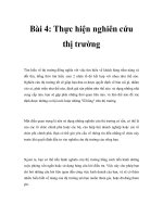 Giáo trình Nghiên cứu thị trường Công nghệ thông tin - Bài 4 pps