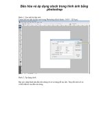 Bão hòa và áp dụng stock trong hình ảnh bằng photoshop phần 1 pdf