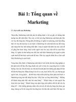 Giáo trình Nghiên cứu thị trường Công nghệ thông tin - Bài 1 pps