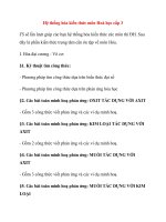 Hệ thống hóa kiến thức môn Hoá học cấp 3 pot