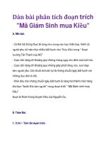 Dàn bài phân tích đoạn trích 