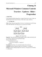 GIÁO TRÌNH MICOSOFT VISUAL BASIC - Chương 14 Microsoft Windows Common Controls Treeview - Updown - Slider Progressbar pdf