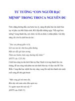 TƯ TƯỞNG “CON NGƯỜI BẠC MỆNH” TRONG THƠ CA NGUYỄN DU_3 doc
