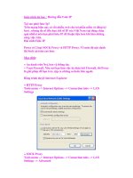 Giáo trình tin học : Hướng dẫn Fake IP pptx