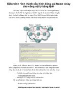 Giáo trình hình thành cấu hình đóng gói frame delay cho cổng vật lý bằng lệnh p1 pptx