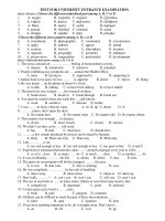 TEST FOR UNIVERSITY ENTRANCE EXAMINATION pdf