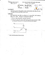 Điện kỹ thuật - Đề thi K33 năm 2 - Đề số 2 pps