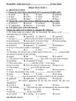 Ôn tập HK1 – Tiếng Anh 12 (ctc) potx