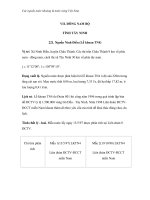 Các nguồn nước khoáng & nước nóng Việt Nam - Mô tả các nguồn nước khoáng và nước nóng ở Việt Nam 20 ppt