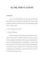 SỰ THỤ TINH VÀ LÀM TỔI. THỤ TINH docx