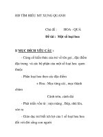 Giáo án mầm non chương trình đổi mới: Chủ đề : HOA - QUẢ Đề tài : Một số loại hoa docx