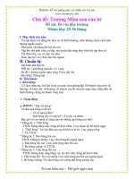 Giáo án mầm non chương trình đổi mới: Đề tài: Bé vui đến trường Nhóm lớp: 25-36 tháng pptx