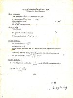 Khoa vật lý K33 năm 2 - Đề thi giải tích 3 potx