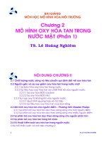 Mô hình hóa môi trường - Chương 2 pptx