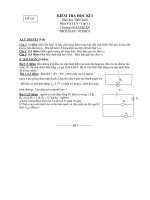 KIỂM TRA HỌC KÌ I Năm học 2009-2010 Môn VẬT LÝ –Lớp 11 Chương trình chuẩn - 1 ppt