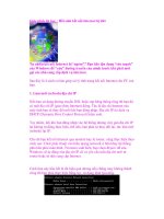 Giáo trình tin học : Hồi sinh kết nối Internet bị đứt potx