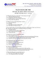 Trắc Nghiệm Hệ Thống Thông Tin doc
