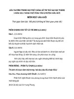 ĐỀ THI THỬ ĐẠI HỌC THÁNG 5 NĂM 2011 THÀNH PHỐ VŨNG TÀU ppt