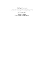 righting the enterprise a primer for organizing or organizing the right way