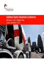 goldman sachs industrials conference bernhard a fuchs swetlana iodko london december 3 2013 holcim