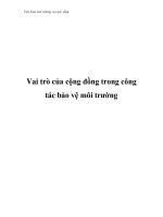Việt Nam môi trường và cuộc sống - Phần 1 pps