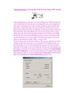 Giáo trình tin học : Cách tạo địa chỉ IP tĩnh cho mạng ADSL tại nhà ppt