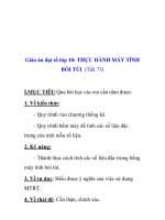 Giáo án đại số lớp 10: THỰC HÀNH MÁY TÍNH BỎI TÚI pdf