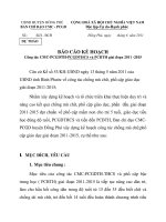 BÁO CÁO KẾ HOẠCH Công tác CMC-PCGDTH-PCGDTHCS và PCBTH giai đoạn 2011 -2015_1 pdf
