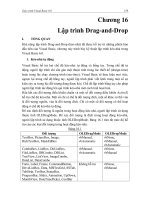 GIÁO TRÌNH MICOSOFT VISUAL BASIC - Chương 16 Lập trình Drag-and-Drop pdf