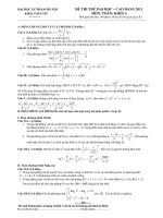 đề thi thử ĐH sư phạm hà nội môn toán doc
