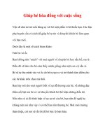 Giúp bé hòa đồng với cuộc sống ppt