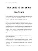 Hành trình trí thức của Karl Marx - Bút pháp và bút chiến của Marx pps