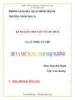 Giáo án mầm non chương trình đổi mới: NOEL CỦA BÉ pdf