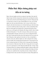 Lịch Sử Tư Tưởng trước Marx - Phần Hai: Biện chứng pháp cuả tiền sử tư tưởng doc