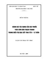 Đánh giá tác dụng của bài thuốc thái sơn bàn thạch thang trong điều trị dọa sẩy thai từ 8   12 tuần