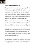 Trình tự một giờ dạy phát âm pot