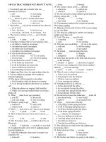 140 CÂU TRẮC NGHIỆM NGỮ PHÁP TỪ VỰNG potx