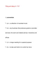 Tiếng anh bằng A –T 07 potx