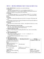 Giáo án đại số lớp 10: PHƯƠNG TRÌNH BẬC NHẤT VÀ BẬC HAI MỘT ẨN (tt) pot