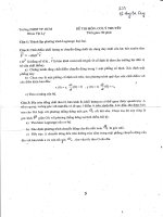 Cơ lý thuyết - Đề thi K33 năm 2 - Đề số 2 doc