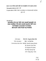 Nghiên cứu sự tiếp xúc nghề nghiệp và ảnh hưởng tới sức khỏe người tiếp xúc ở phòng X quang tư nhân đề xuất giải pháp dự phòng