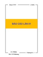 Quy định nộp báo cáo công nghệ phần mềm ppt