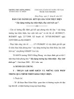 BÁO CÁO ĐÁNH GIÁ KẾT QUẢ BA NĂM THỰC HIỆN TRƯỜNG THCS HỒNG PHONG potx