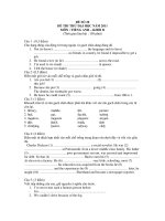 ĐỀ SỐ 20 - ĐỀ THI THỬ ĐẠI HỌC NĂM 2011 Môn: Tiếng Anh – Khối D pps