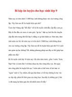 Bí kíp ôn luyện cho học sinh lớp 9 pps