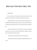 RỐI LOẠN TÂM THẦN THỰC TỔN docx