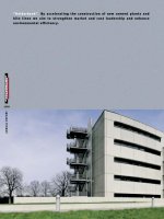 annual report 1999 holderbank by accelerating the construction of new cement plants and kiln lines we aim to strengthen market and cost leadership and enhance environmental efficiency