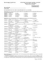 ĐỀ THI THỬ TUYỂN SINH ĐẠI HỌC, CAO ĐẲNG Môn thi: TIẾNG ANH, Khối D - Mã đề thi 363 potx
