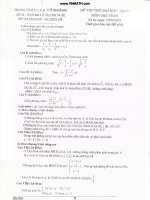 Đề thi thử toán - TTLT Tô Hoàng ppt