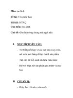 Giáo án mầm non chương trình đổi mới: Gia đình sống chung một ngôi nhà ppsx